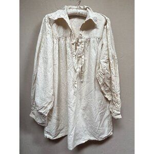 Vintage Buzz Kidder Originals California Highland Dress Shirt Medium Lace-Up